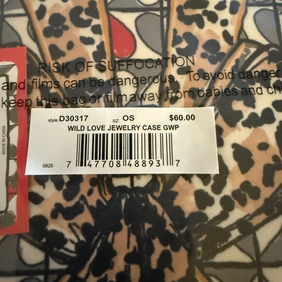 Brighton Travel Jewelry or Cosmetic Case - Wild Love- New! - Picture 12 of 12